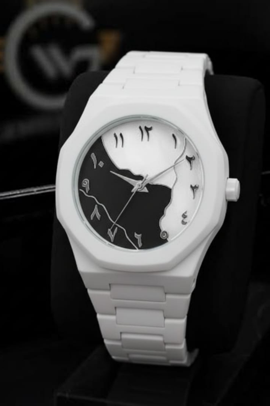 Stylish Arabic Aura Watch At Bro's Fashion - White