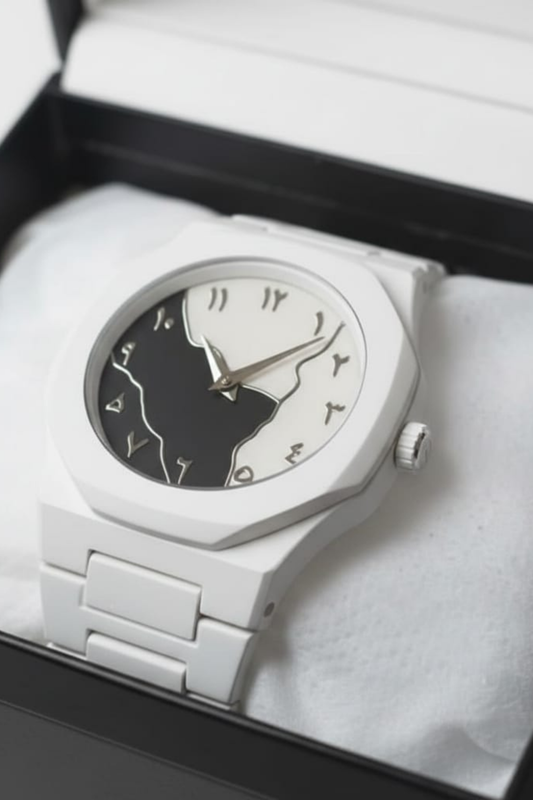 Stylish Arabic Aura Watch At Bro's Fashion - White