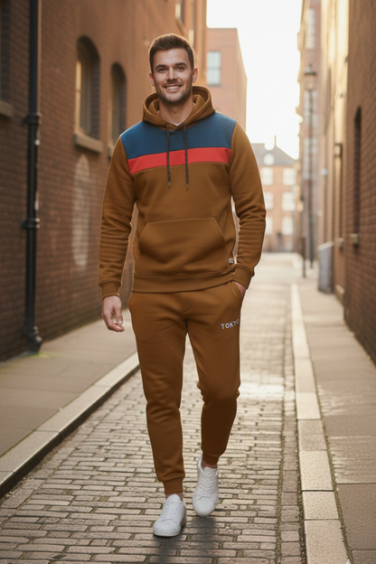 Premium Paneled Polyester Winter Tracksuit