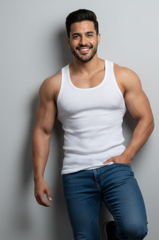 Men’s Tanks Top Pack of Three - White