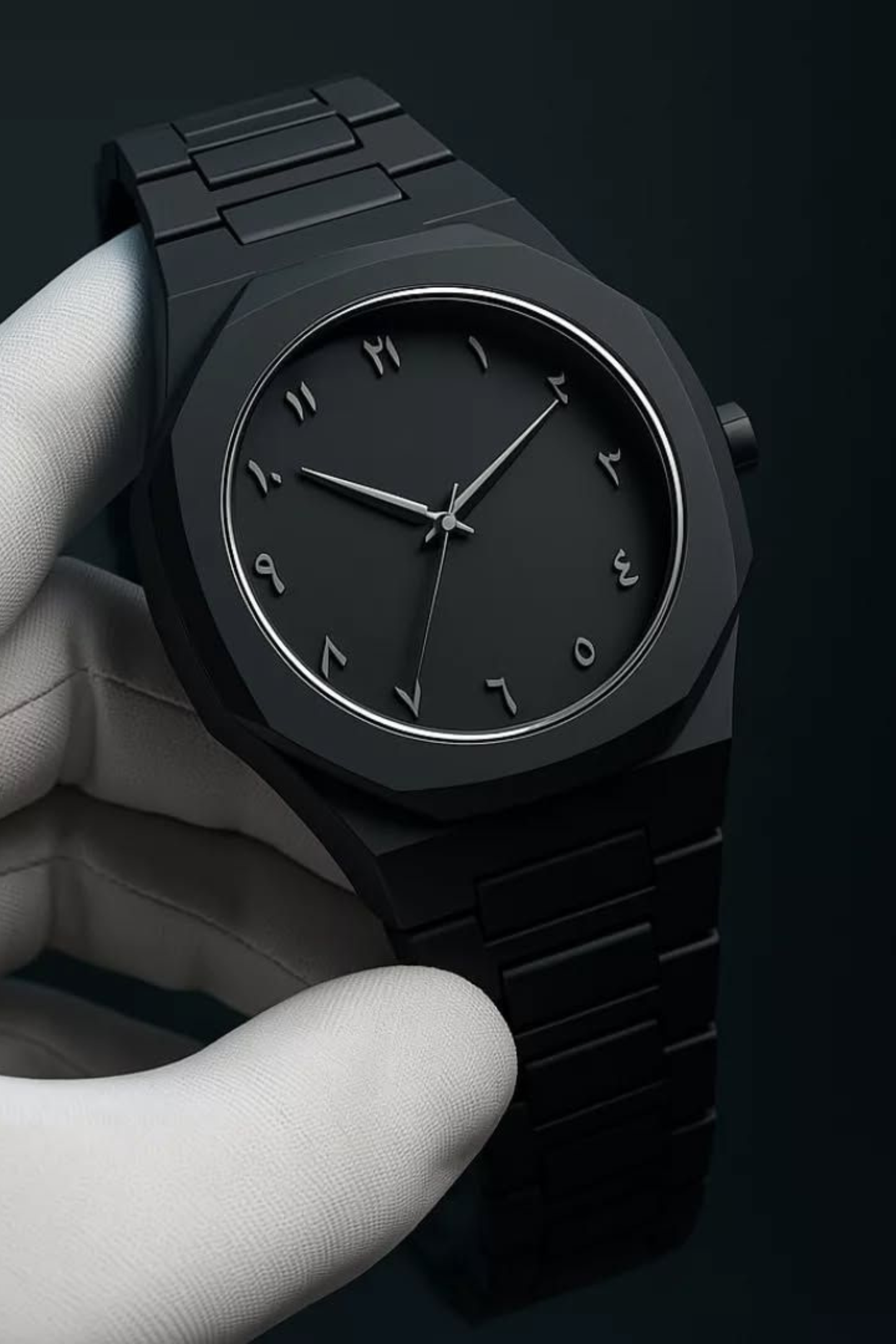 Stylish Arabic Aura Watch At Bro's Fashion - Black