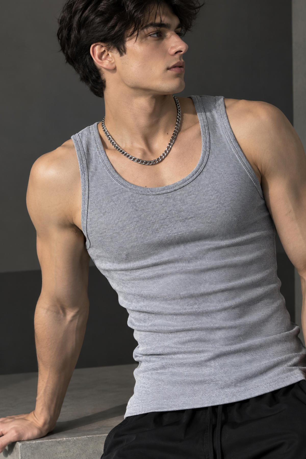 Men’s Tanks Top Pack of Three - Gray