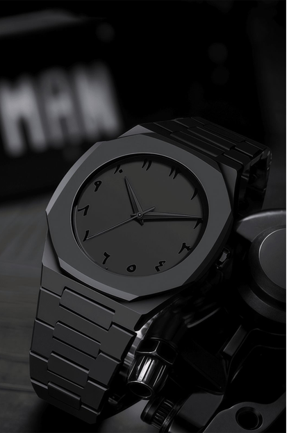 Stylish Arabic Aura Watch At Bro's Fashion - Black