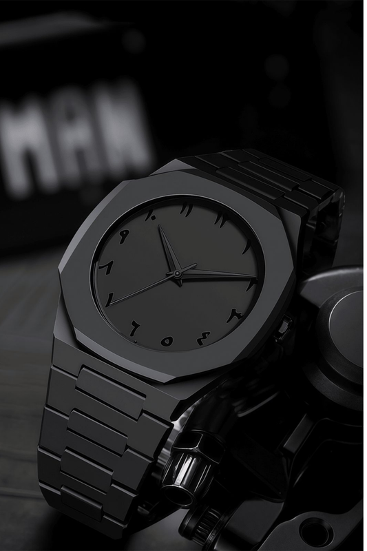 Stylish Arabic Aura Watch At Bro's Fashion - Black
