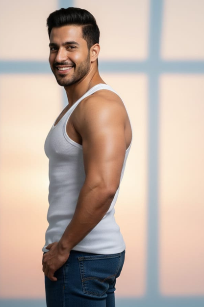 Men’s Tanks Top Pack of Three - White