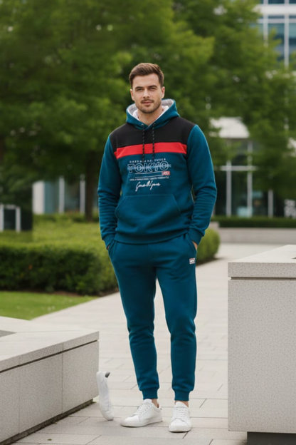 Premium Paneled  Polyester Winter Tracksuit