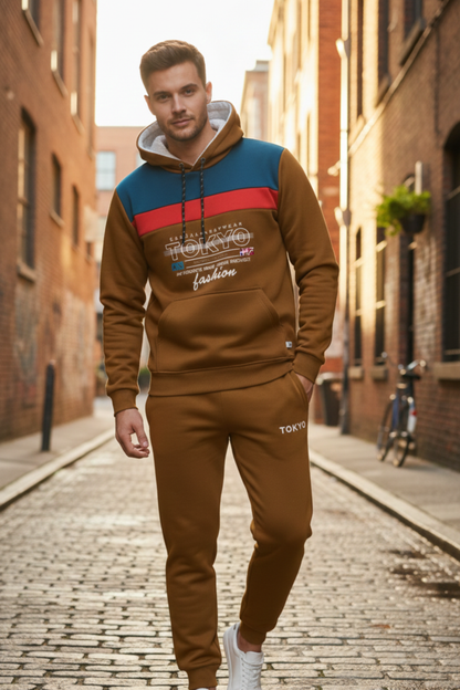 Premium Paneled Polyester Winter Tracksuit
