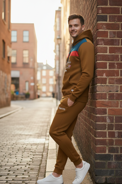Premium Paneled Polyester Winter Tracksuit