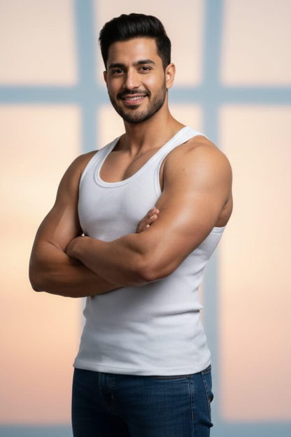 Men’s Tanks Top Pack of Three - White