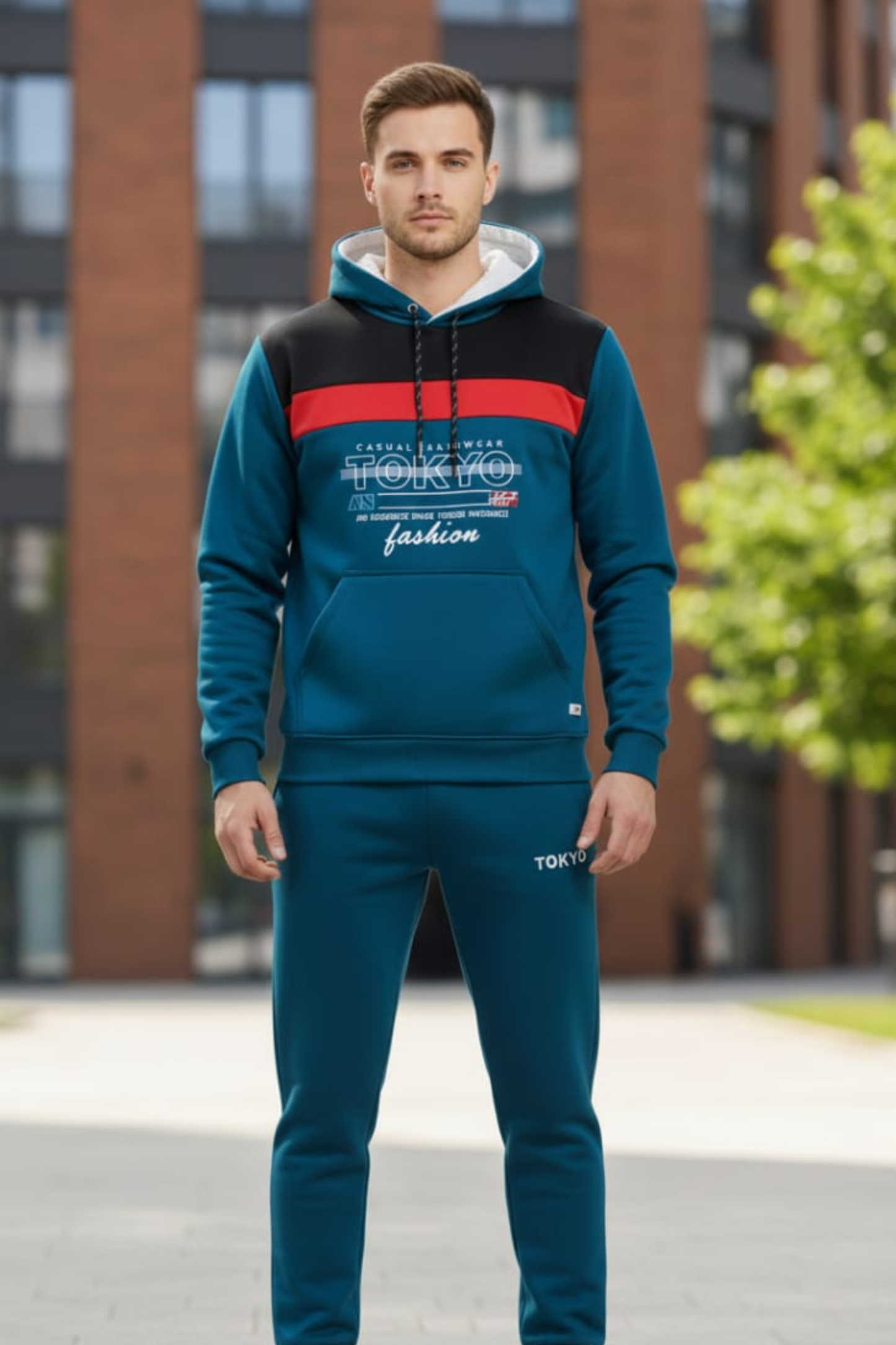 Premium Paneled  Polyester Winter Tracksuit