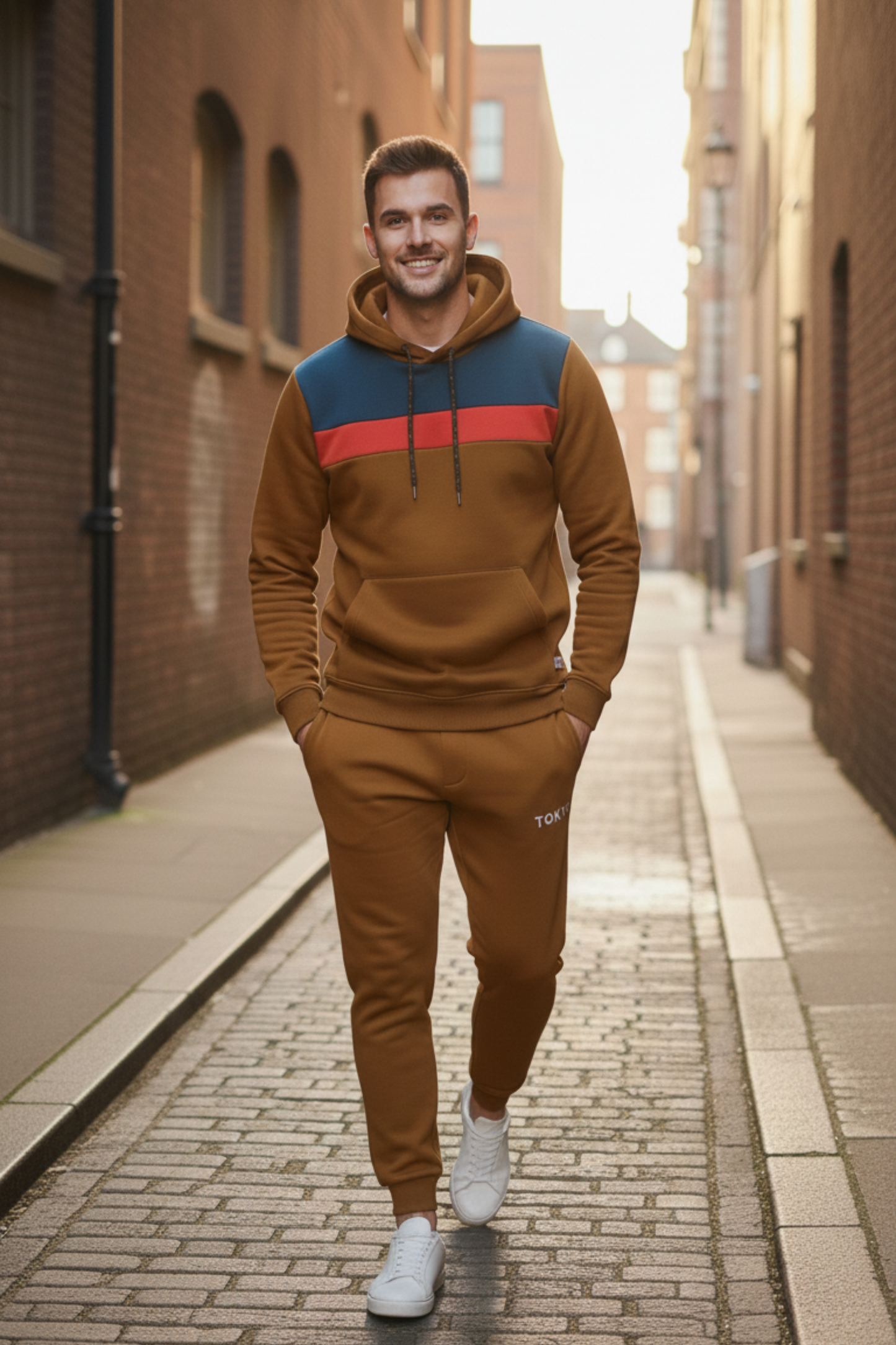 Premium Paneled Polyester Winter Tracksuit