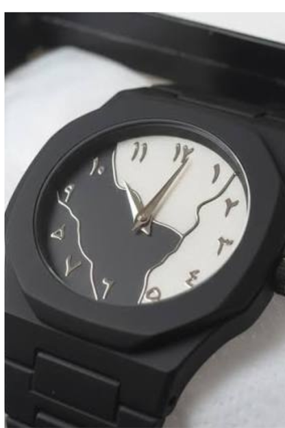 Black & White Dial Aura Watch At Bro's Fashion