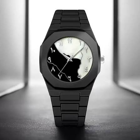 Black & White Dial Aura Watch At Bro's Fashion