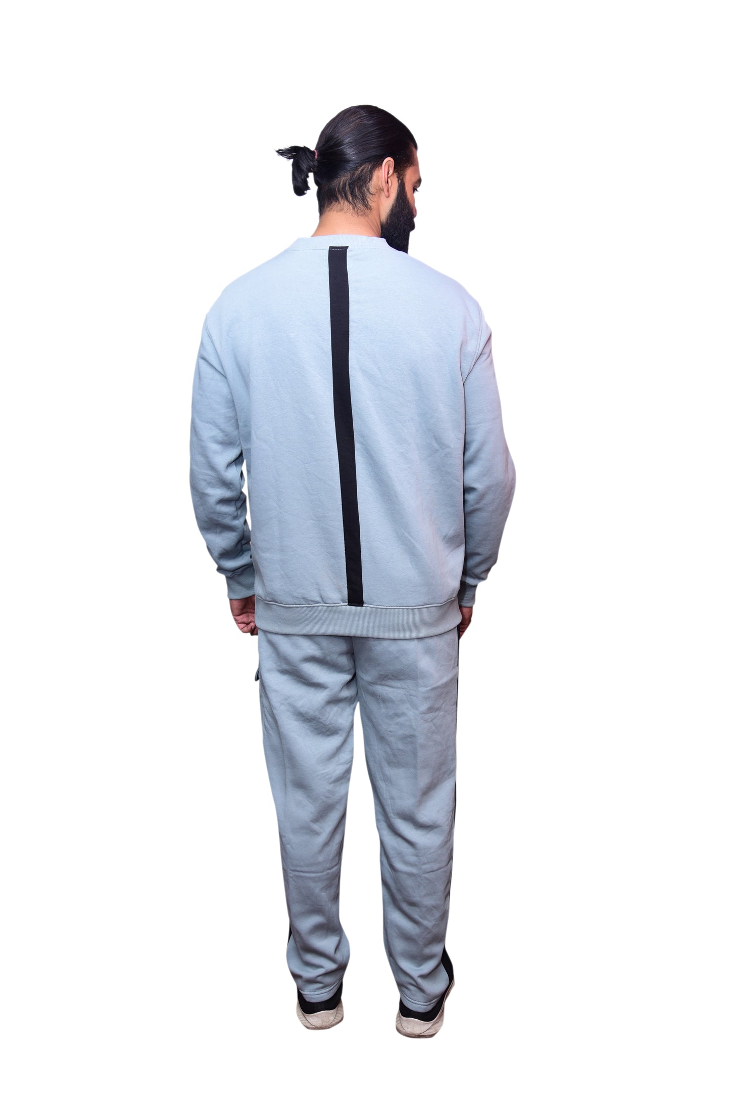 Bros Fashion Luxury Sage Cargo Fleece Tracksuit – Ice Blue