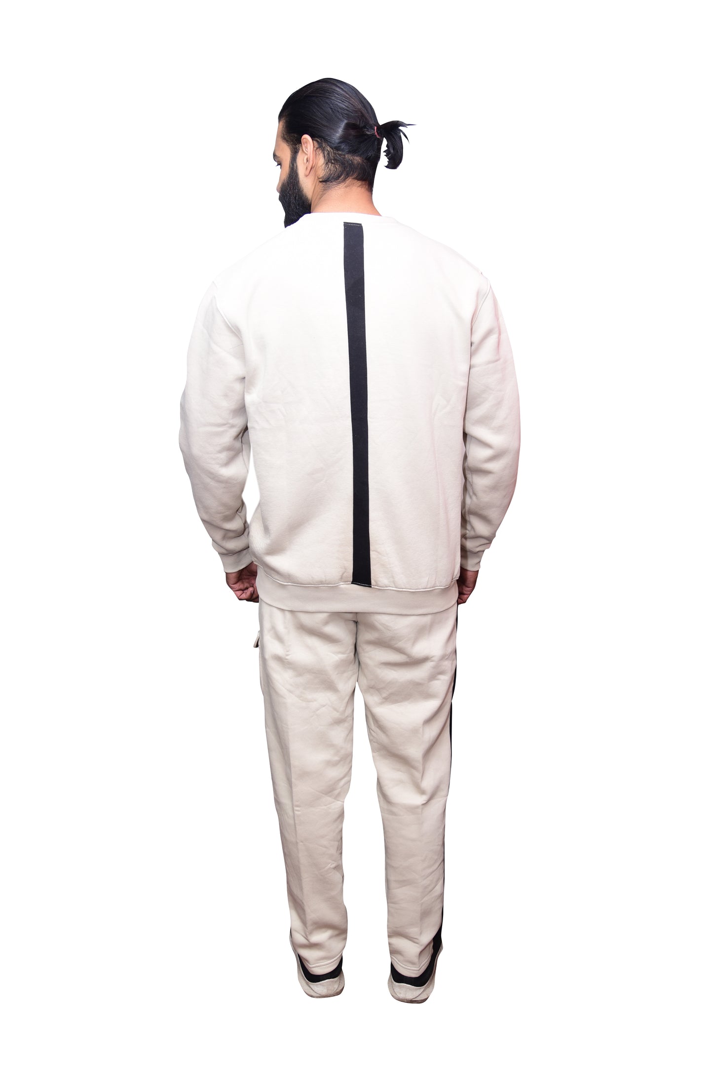 Bros Fashion Luxury Sage Cargo Fleece Tracksuit - Creamy