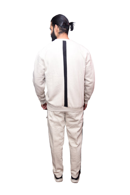 Bros Fashion Luxury Sage Cargo Fleece Tracksuit - Creamy